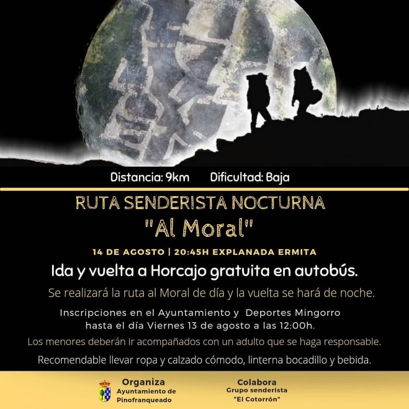 Ruta de senderismo nocturra al Moral