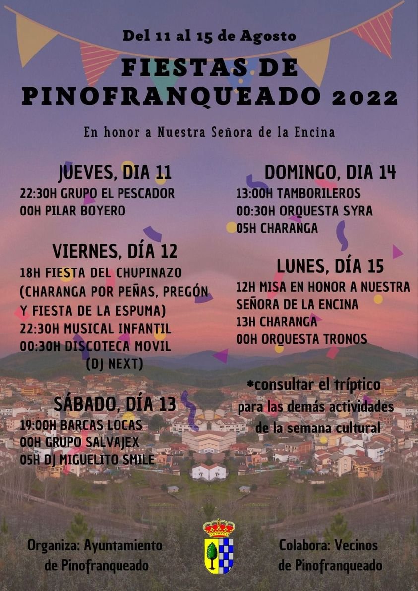 Fiestas de Pinofranqueado 2022