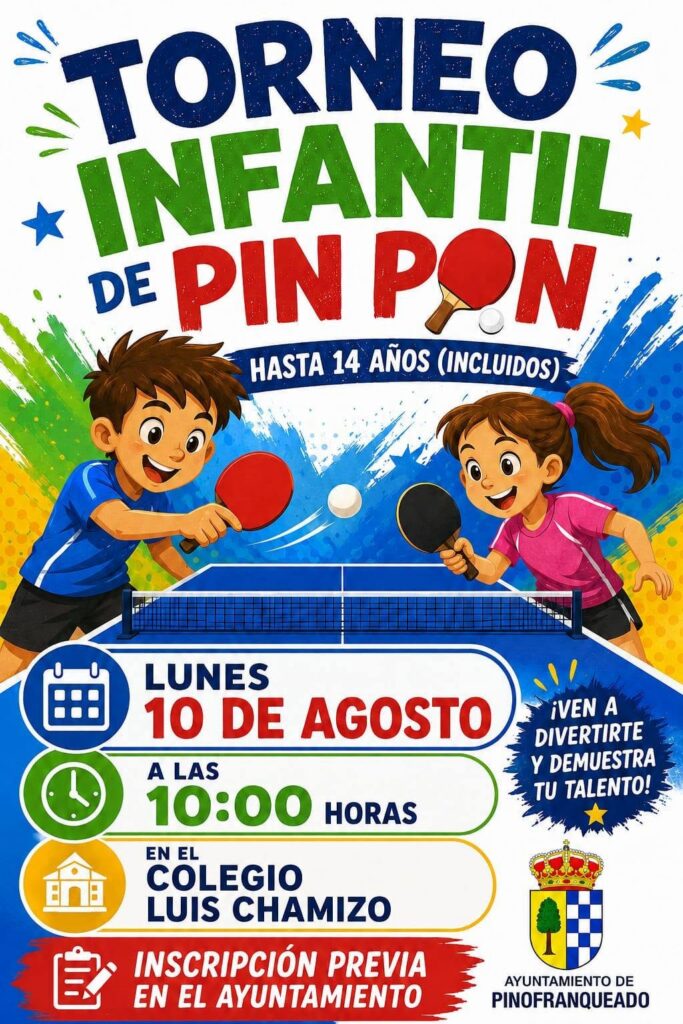 Torneo infantil de Ping Pong